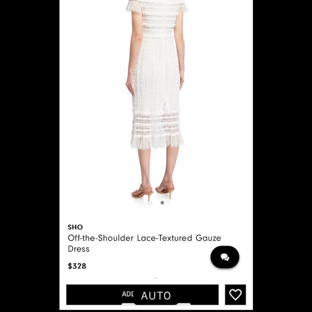 Elegant gauze/lace formal dress